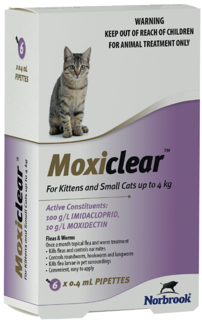 Moxiclear Purple for Kittens and Small Cats – 6 Pack image 0